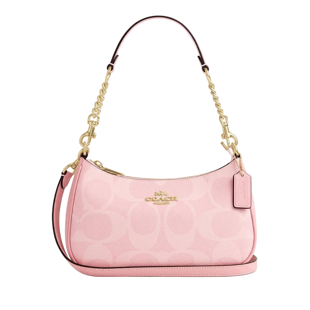 Authentic Coach Signature Shoulder Bag - Soft Pink