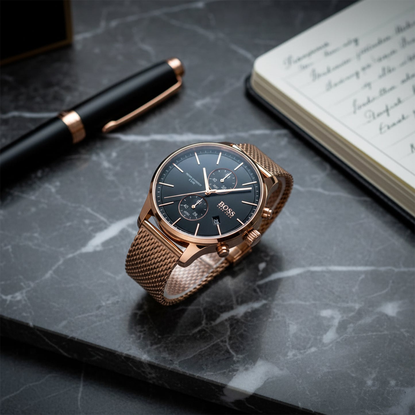 Boss Men’s Rose Gold Stainless Steel Watch | 1513806