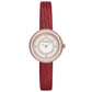 Leather Strap with Crystal Dial Women Watch | AR11532