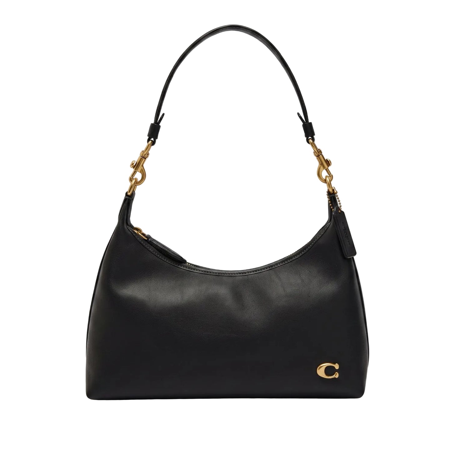 Authentic Coach Leather Convertible Shoulder & Cross body Bag - Black