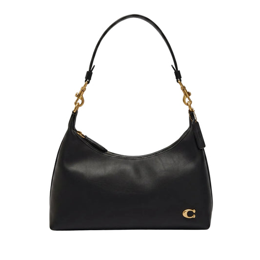 Authentic Coach Leather Convertible Shoulder & Cross body Bag - Black