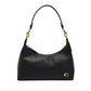 Authentic Coach Leather Convertible Shoulder & Cross body Bag - Black