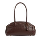 Authentic Coach Leather Shoulder Bag - Dark Brown