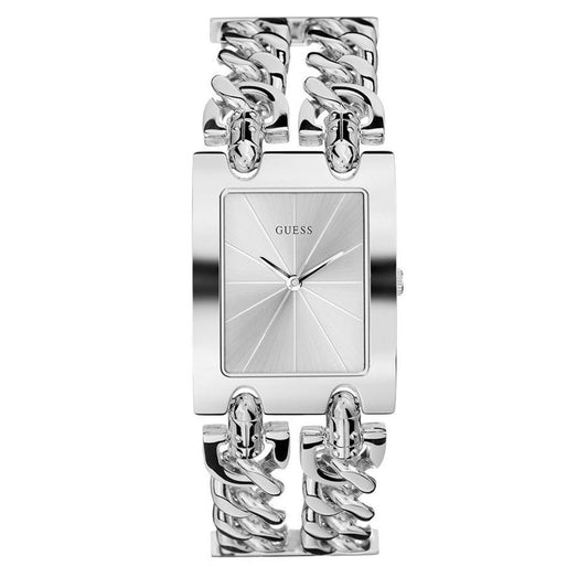 Guess Women Watch Mod Heavy Metal Solid silver dial | W1117L1