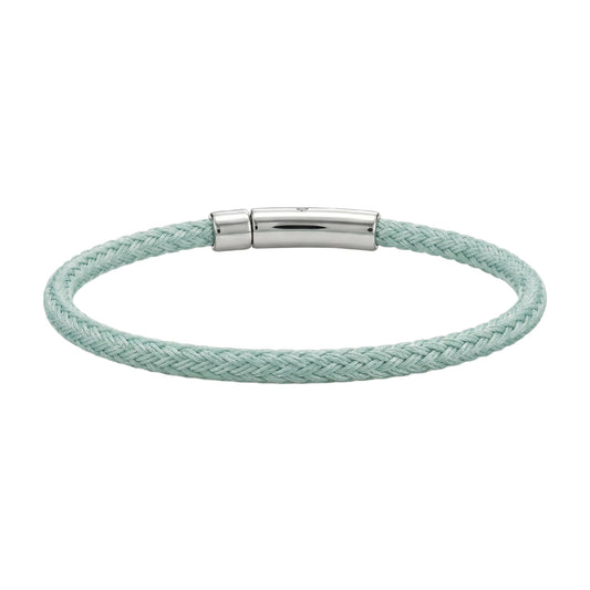 Men's Premium Mint Green Stainless-steel Chain Link Bracelet | One Size