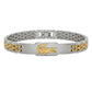 Lacoste Men's Premium Two-Tone Stainless Steel Adjustable Link Bracelet