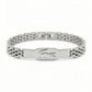 Men's Lacoste Silver-Tone Stainless Steel Bracelet | Adjustable Size