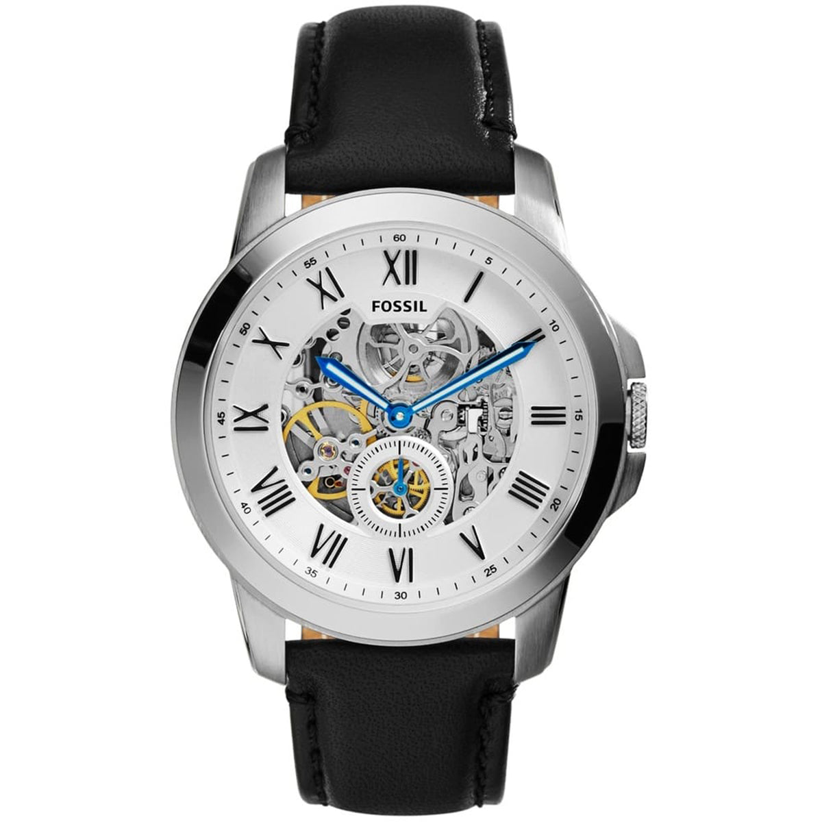 Men's Grant automatic watch with Black Leather strap