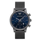 Dark Gray Strap with Blue Dial Men's Watch | Luigi AR1979