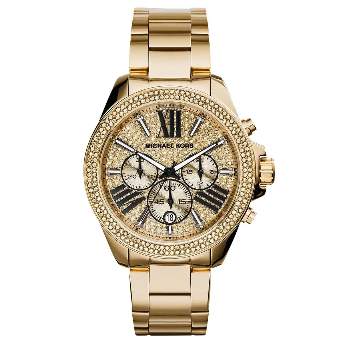 Michael Kors Golden Women Watch Crystal Dial | MK6095