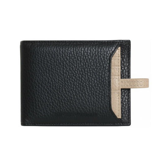 Emporio Armani Leather Men’s  Wallet Two-Tone with Card Holder