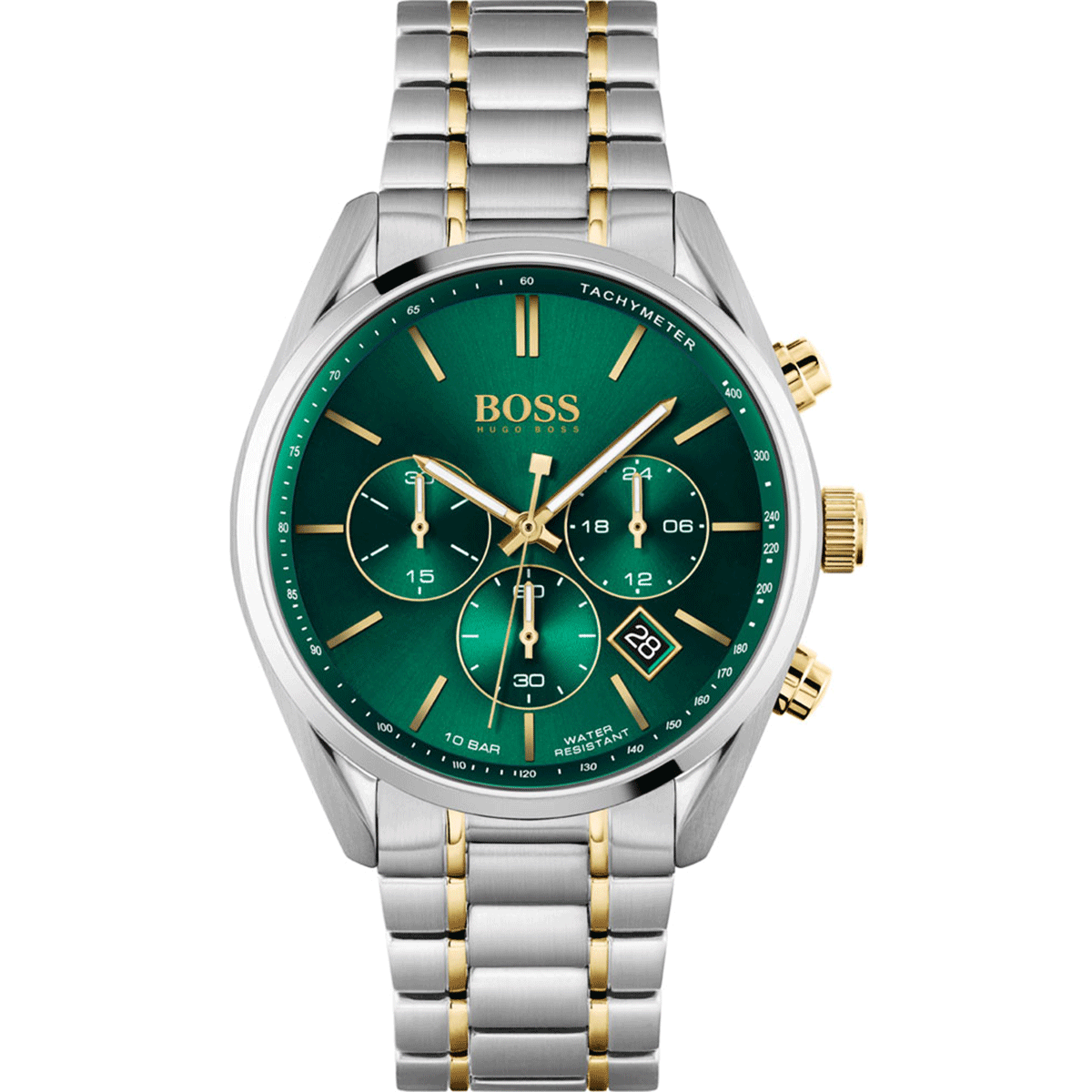 Unique men watch champion with green dial color