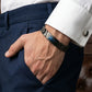Lacoste Men's Gunmetal Stainless Steel Adjustable Link Bracelet