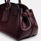 Authentic Coach Leather Shoulder Bag - Deep Burgundy