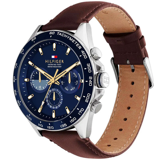 Tommy Hilfiger Brown Leather Strap Men's watch | 1791965