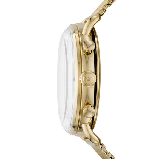 Gold stainless steel Aviator Chronograph Men's Watch | AR11315