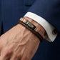 Authentic Tommy Hilfiger Genuine Brown Leather & Steel Men's Bracelet