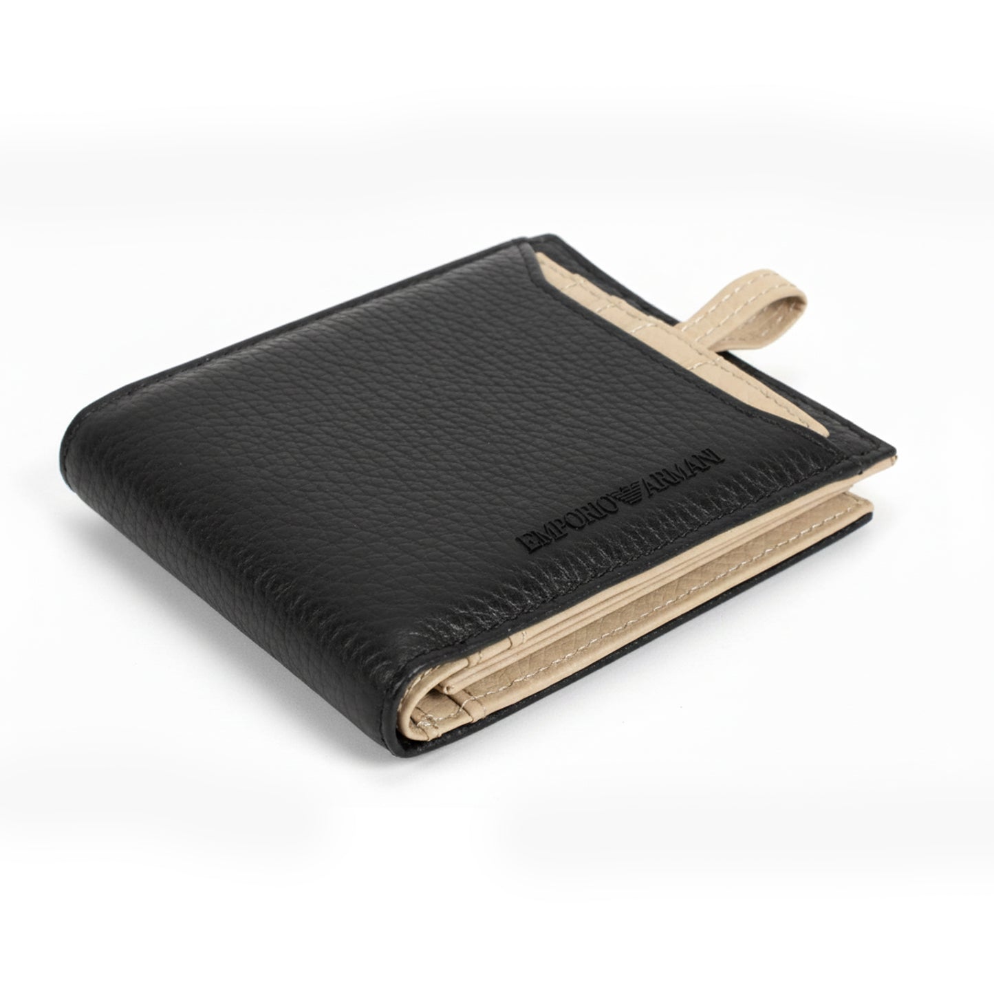 Emporio Armani Leather Men’s  Wallet Two-Tone with Card Holder