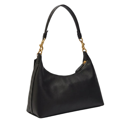 Authentic Coach Leather Convertible Shoulder & Cross body Bag - Black
