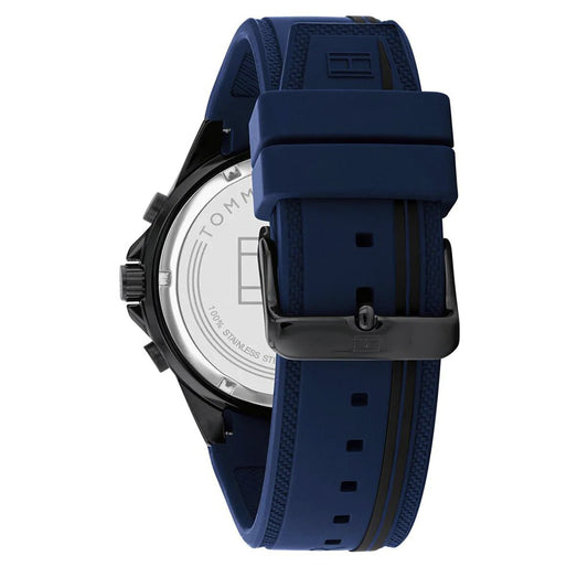 Tommy Hilfiger Men's watch Blue Dial and Rubber Strap | 1791860