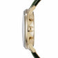 Green Leather Strap with Gold Dial Men's Watch | Emporio Armani AR1722