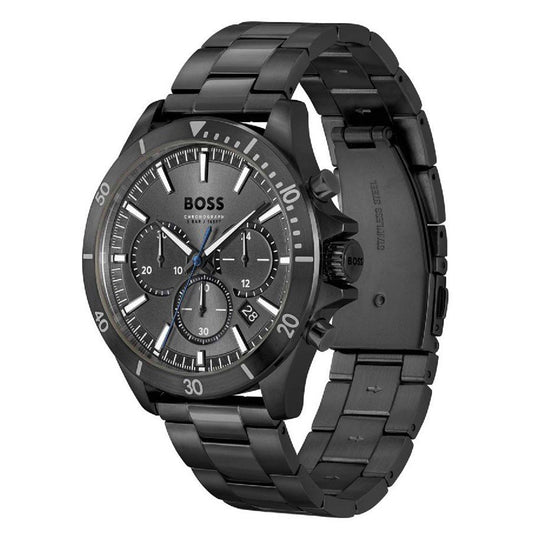 Boss Full Black and multifunction dial Men's Watch | 1514058