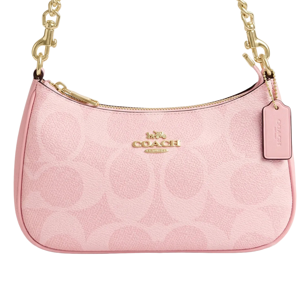 Authentic Coach Signature Shoulder Bag - Soft Pink