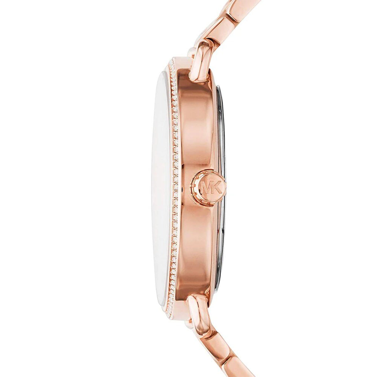 Michael Kors Rose Gold Women Watch White Pearl Dial | MK3887