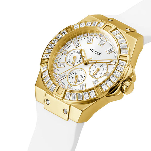 Golden women watch GW0118L5 Venus with white strap