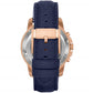 FOSSIL Grant Automatic Blue Leather Men's watch - PRISTINE | ME3029