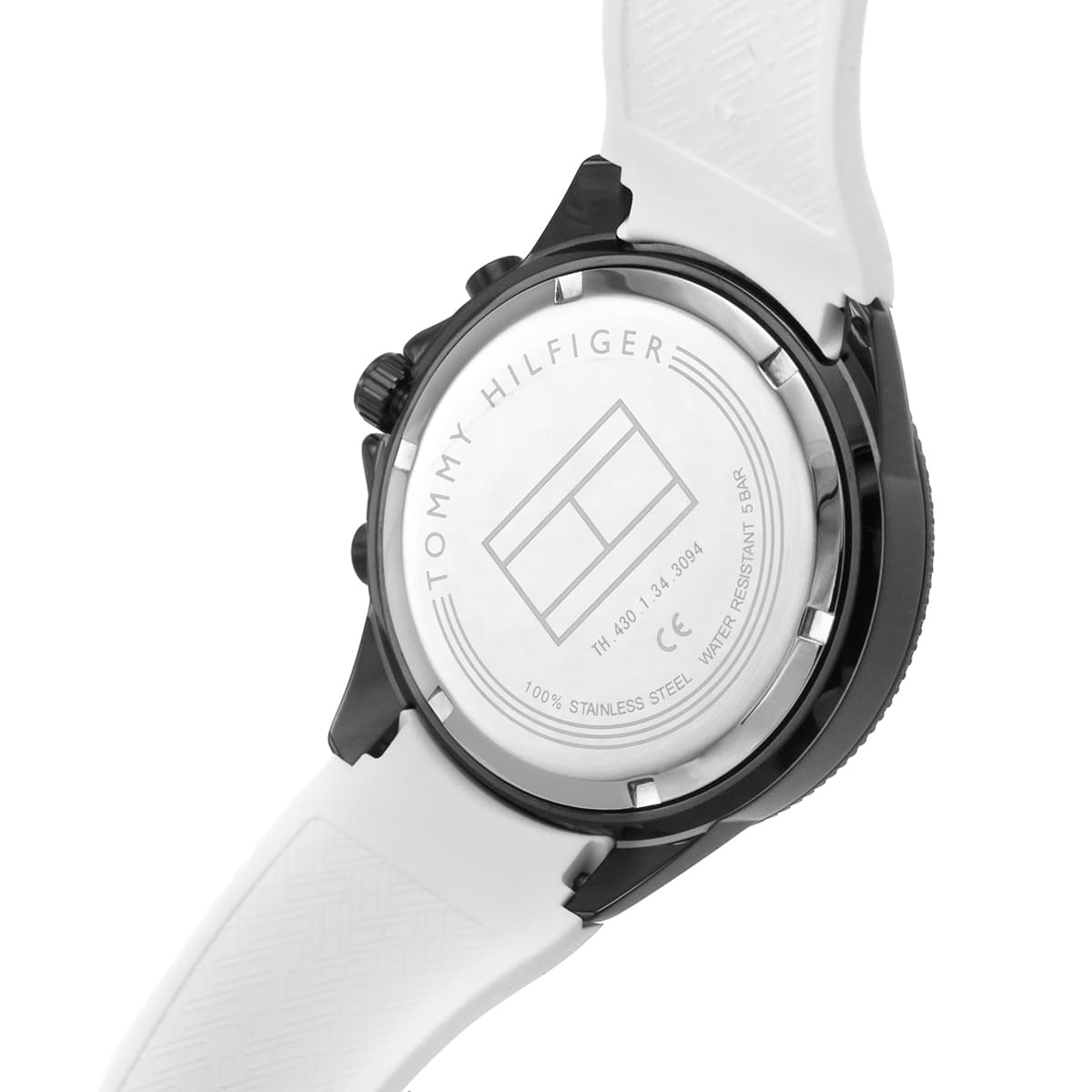 Tommy Hilfiger men's watch with white rubber strap | 1791862