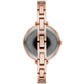 Women's Quartz Stainless Steel Rose Gold Dial Watch MK3785