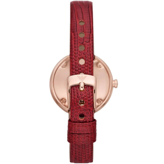 Leather Strap with Crystal Dial Women Watch | AR11532