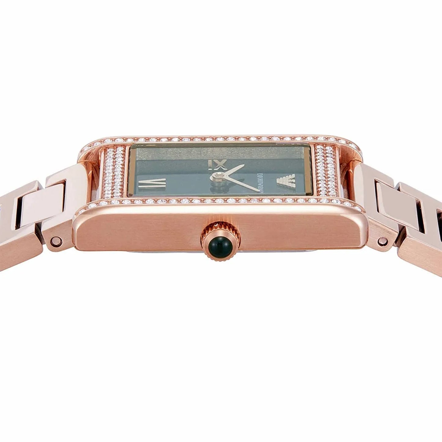 ساعة جيويا للسيدات باللون الفضي والذهبي الوردي