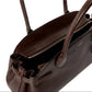 Authentic Coach Leather Shoulder Bag - Dark Brown