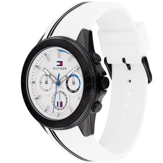 Tommy Hilfiger men's watch with white rubber strap | 1791862