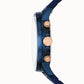 Bannon Multifunction Blue Silicone strap & stainless steel case