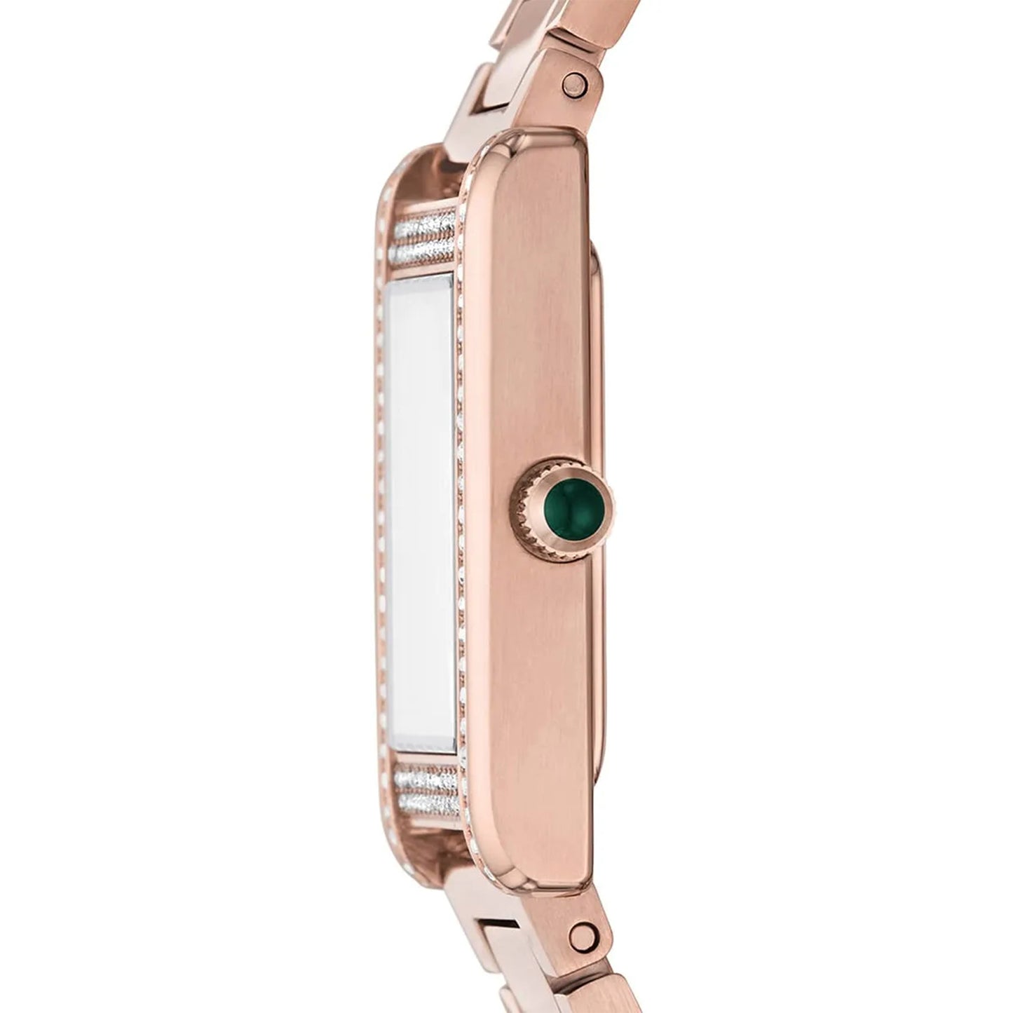 ساعة جيويا للسيدات باللون الفضي والذهبي الوردي