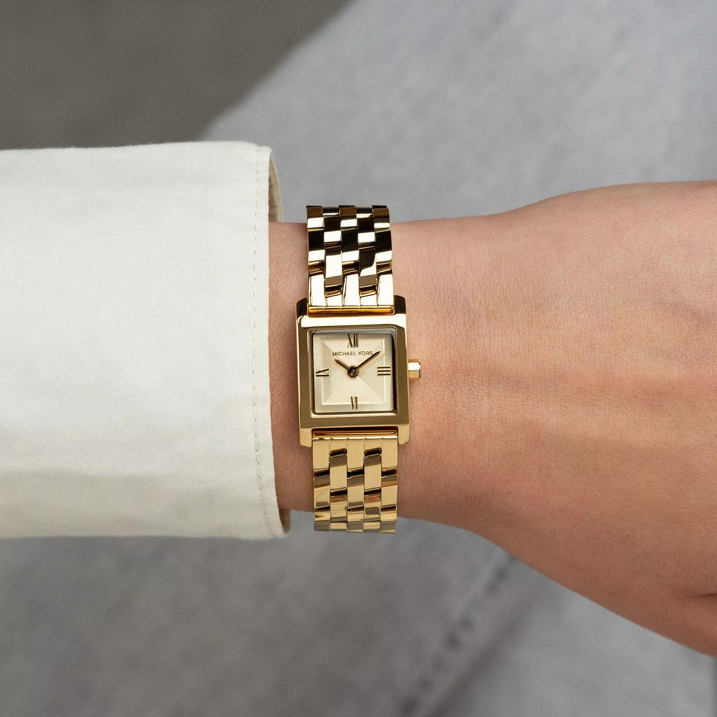 Michael Kors Micro square silhouette Gold Women Watch | MK4931