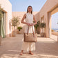 Authentic Coach Gallery Tote in Signature Canvas - Khaki/Saddle