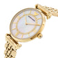Gianni T-Bar Crystal Pave Dial Gold Tone Ladies Watch | AR1907