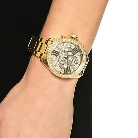 Michael Kors Golden Women Watch Crystal Dial | MK6095