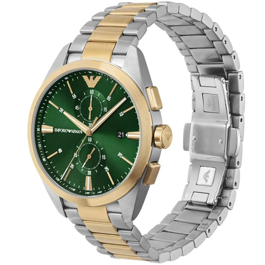 Stainless-steel Chronograph Men's Watch green dial | AR11511