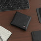 Tommy Hilfiger Men’s Black Genuine Leather Bi-Fold Men's Wallet