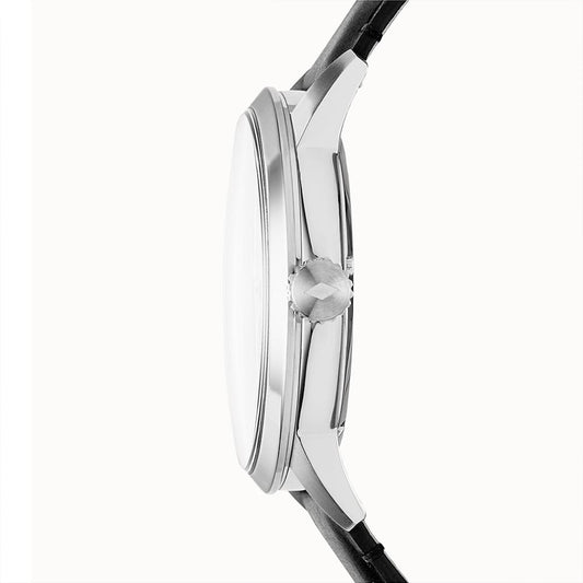 Men's Townsman 48 mm Automatic Black Leather Watch | ME3153