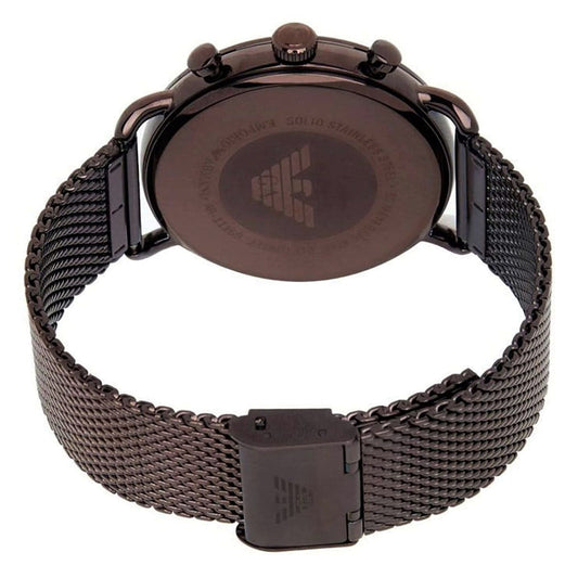 Elegant Men's wristwatch multifunction with stainless steel Brown strap | AR11169