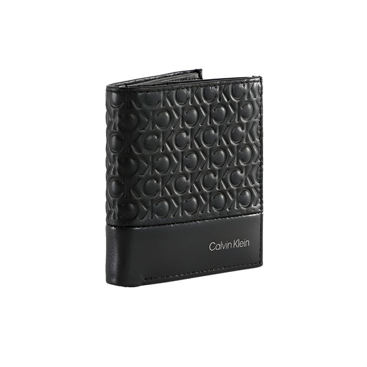 CK Bifold Men's Genuine Leather Patterned Wallet