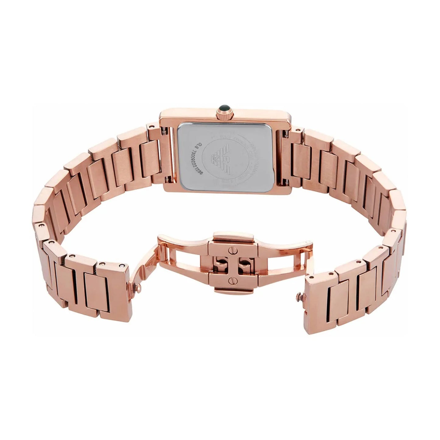 ساعة جيويا للسيدات باللون الفضي والذهبي الوردي