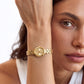 Michael Kors Women's Petite Maude Gold-Tone Oval Watch | MK4955