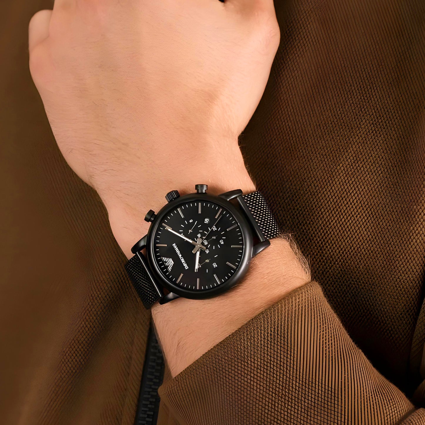 Men's watch Luigi AR1968 with black dial | AR1968